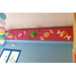 BONBON AZZURRO/GIALLO CM 40 x 72 x 40 (H)