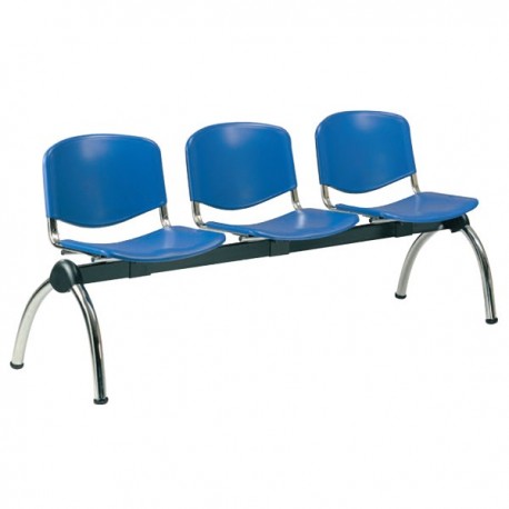 BENCH WAITING ROOM 3 SEATER WITHOUT ARMRESTS CM. 176 X 52 X 79 (H)