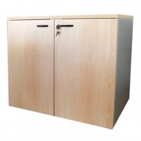 MOBILE OFFICE 90 WITH WOODEN DOORS AND LOCK CM. 90x45x80 (H)