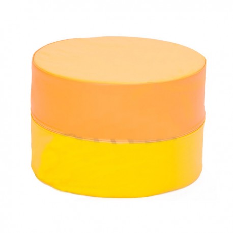 PUFF SOFT TONDO SUNNY GIALLO DIM CM. DIAM 45x30 (H)