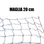 RETE NYLON A MANO MAGLIA 11MG CM. 20 X 20 
ESTESA: PZ.1 MT. 50 X 1,10