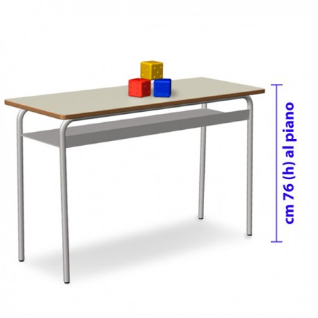 BANCO BIPOSTO CON SOTTOPIANO SENZA POGGIAPIEDI 74 CM. 120x45x76 (H)