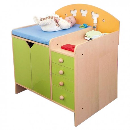 CHANGING TABLE WITH DRAWERS AND DOORS CM. 110x75x100 (H)