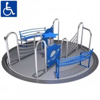 GIOSTRINA GIREVOLE INCLUSIVA 2 POSTAZIONI DIM CM 234 X 97 (H)