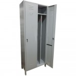 ARMADIETTO SPOGLIATOIO IN METALLO A 2 POSTI CM. 68 X 34 X 180 (H)
