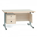 CATTEDRA STRUTTURA DOPPIA C CON DOPPIA CASSETTIERA CM 140 X 70 X 76 (H)