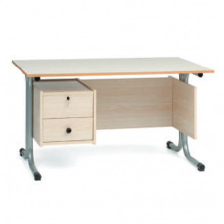 CATTEDRA STRUTTURA DOPPIA C CON DOPPIA CASSETTIERA CM 140 X 70 X 76 (H)