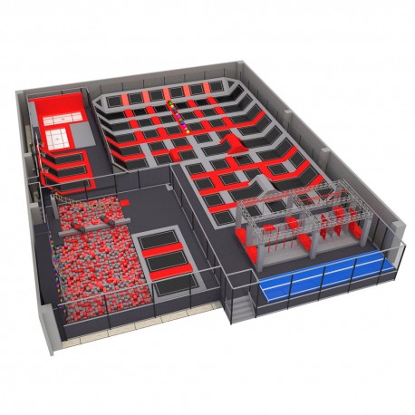 TRAMPOLINE PARK FIGHT CLUB 800 MQ