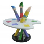 TAVOLO ARTE DIM CM 120 X 120 X 130 (H)